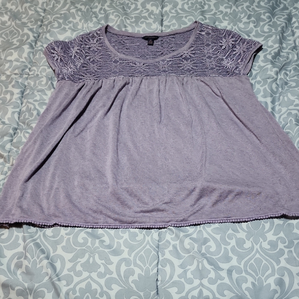Lavender Lace Women's Top